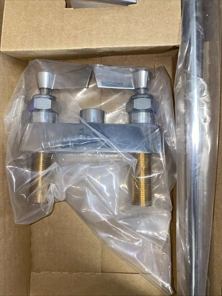 Torneira pré-lavagem Fisher 2510-1WB estilo mola pré-lavagem 4” comercial para máquina de lavar louça - Imagem 4 de 4