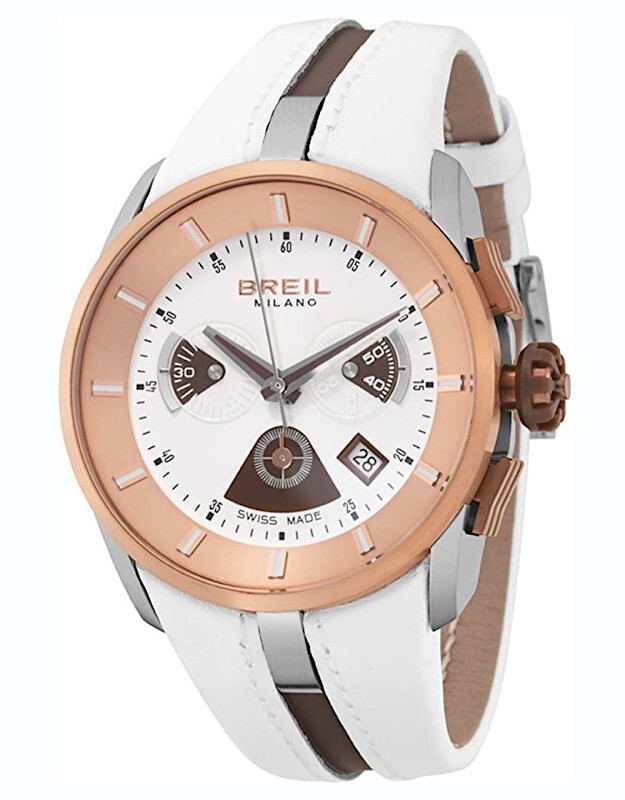 Montre Femme Breil Milano BW0443 – Acier Inoxydable, Cadran Noir Asymétrique, étanche 100m