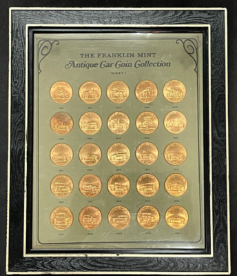 The Franklin Mint Antique Car Coin Collection - Series 1 - Bronze