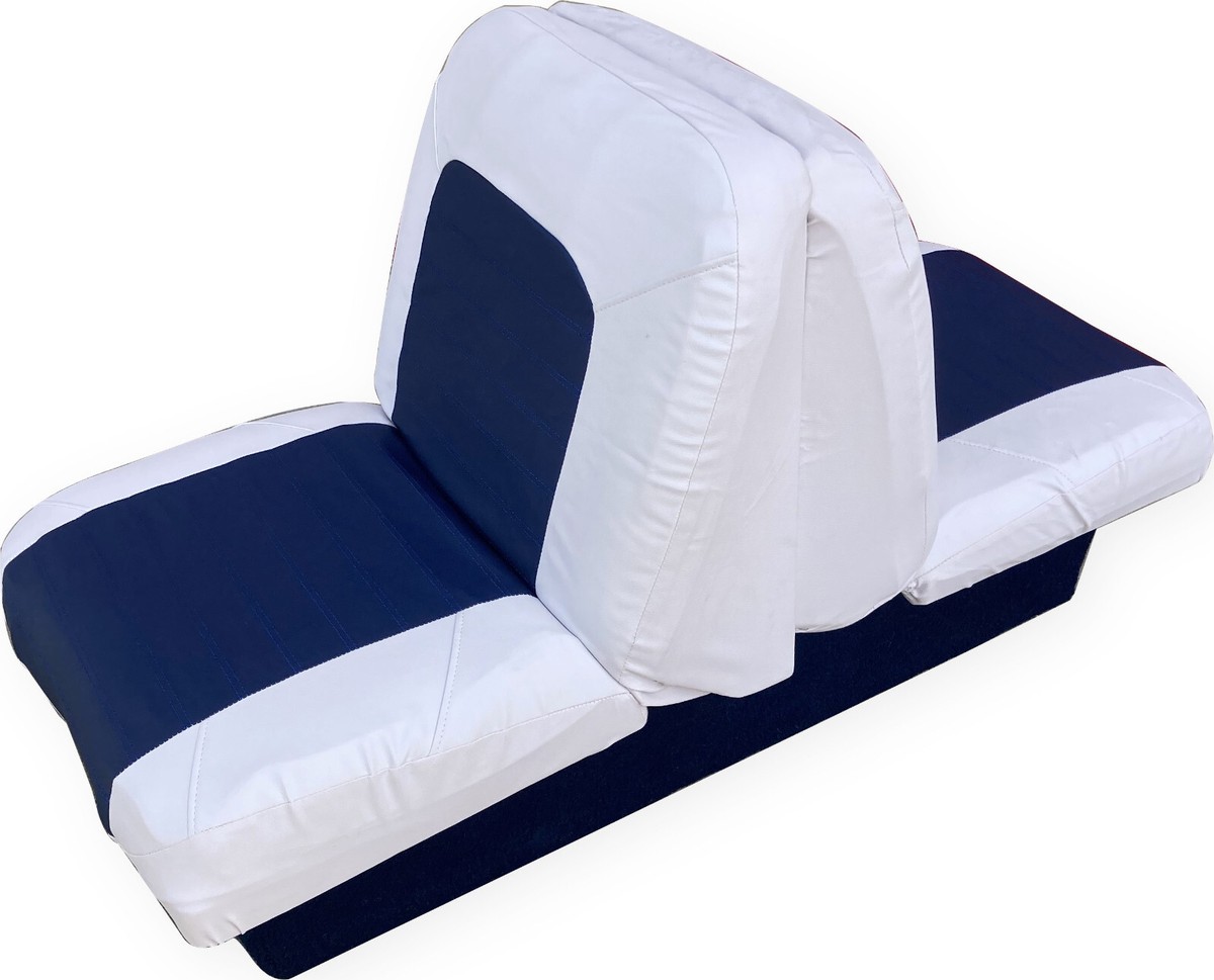 Boat Seat Cover Skin Replacements: Blue, Vinyl Upholstery for Bench  Seats