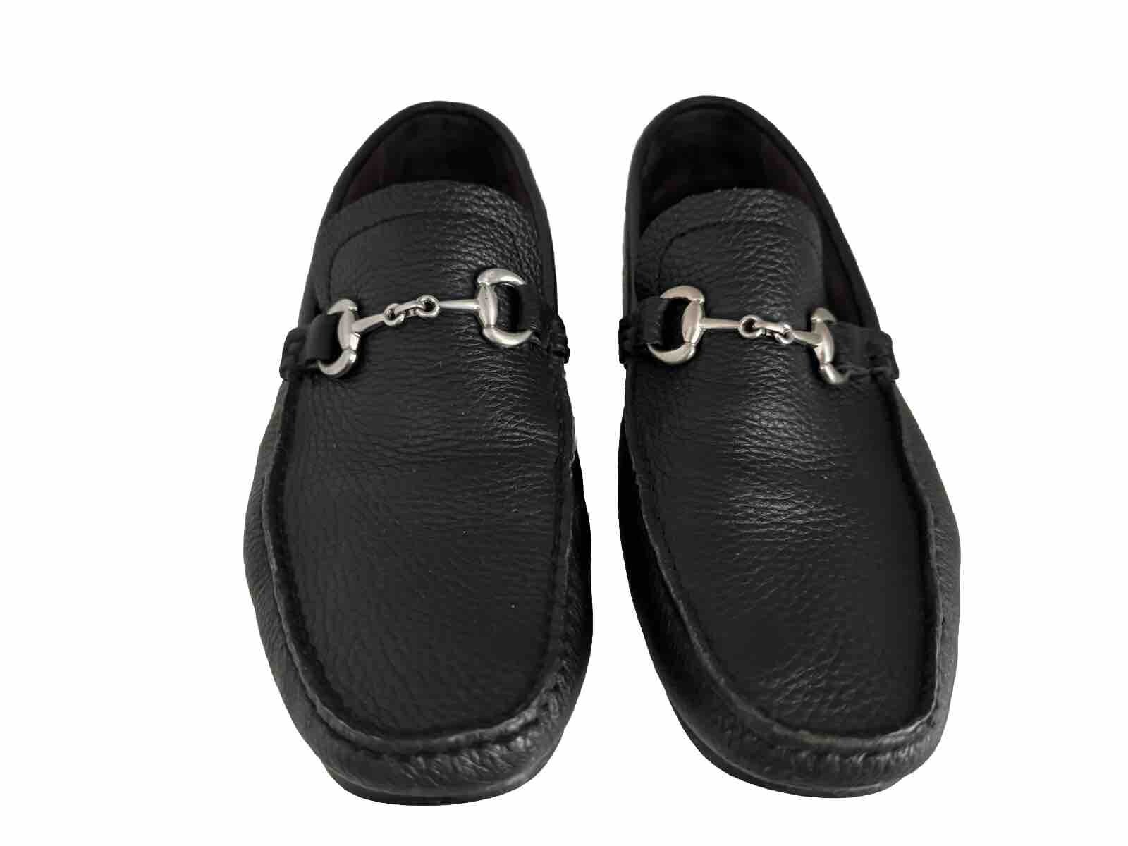 SAOLA Mocassino uomo Marco Ferretti suola gomma mocassini casual pelle nero 10 5