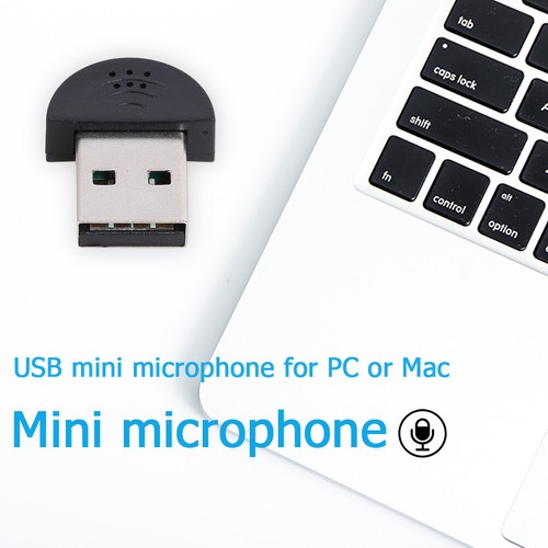 Portable Mini USB Microphone MIC Audio Adapter Direct Connect for PC - Photo 3/18