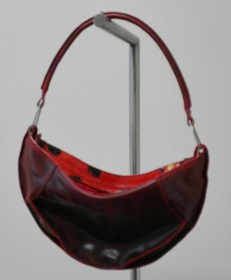 ROBERTO CAVALLI - borsa in pelle - bordeaux - Freedom - 100% autentica |  eBay