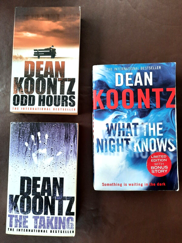 Dean Koontz 3 Books - Odd Hours, The Taking and What The Knight Knows with Bonus