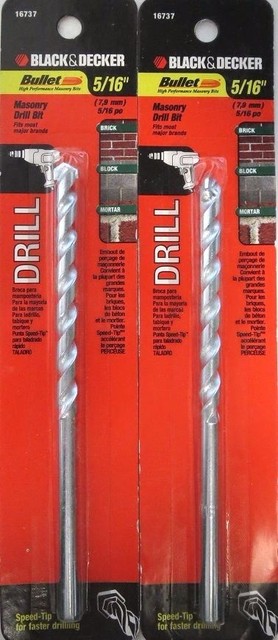 Black \u0026 Decker 16737 Masonry Drill Bit 