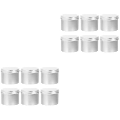 2 Count Round Cookie Tins Candle Jar Small Containers Storage Jars eBay