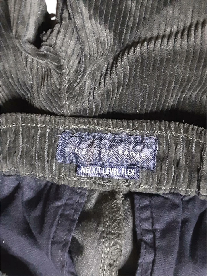 American Eagle Women's Green Corduroy Next Level Flex Jogger Pants (Size: XS) - Image 3 of 3