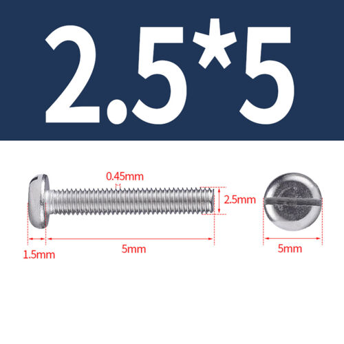 M2 M2.5 M3 M4~M10 A2 Stainless Steel Slotted Cheese Head Machine Screws DIN 84 - Picture 26 of 118