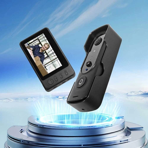 Wireless Video Doorbell Camera with Monitor Two Way Voice Video Intercom System - Picture 8 of 9