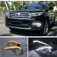 Drl Led Daytime Running Light Bumper Fog Lamp Kit For Toyota Highlander 2012-13 Drl Led Daytime Running Light Bumper Fog Lamp Kit For Toyota Highlander 2012-13