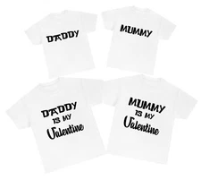 Valentines Day Family Matching Pack T Shirt Daddy Mummy Valentines Day Gifts Top