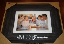 Lawrence Frames Black We Love Grandpa" Picture Frame Holds 3.5" x 5.5" Photo New