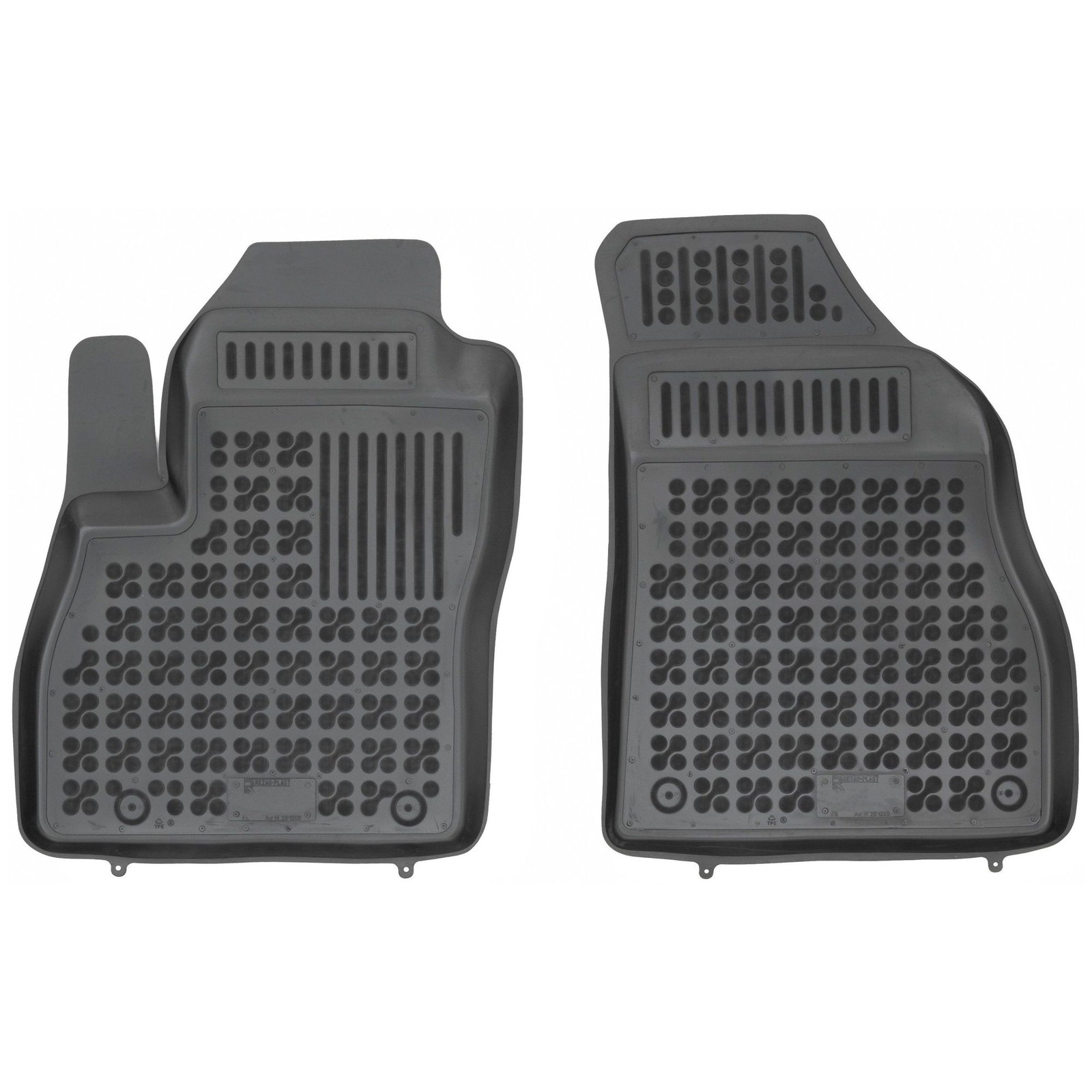 Tapis de sol caoutchouc Peugeot Bipper 2007-2016 avec rebords hauts antidérapants Rezaw-Plast