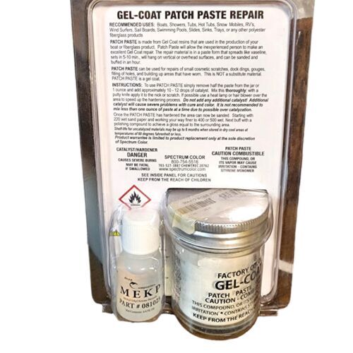 Spectrum Color Gelcoat Repair Paste Patch Paste Mako Bone White 7126K