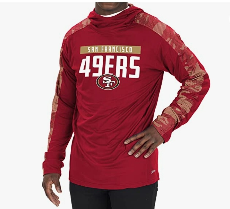 Zubaz Men's Static Hoodie — Officially Licensed NFL Team Gear, Bold Prints, Polyester Fan Hoodie