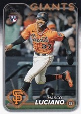 2024 Topps #232 Marco Luciano  San Francisco Giants Rookie Card. rookie card picture