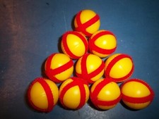 NEW YELLOW PLASTIC PLAY BALLS 4 CATS  SMALL KITTENS 10 PK FREE FAST SHIPPING