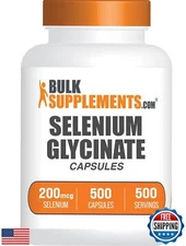 BulkSupplements.com Selenium Glycinate Capsules - Selenium Supplement, Seleni