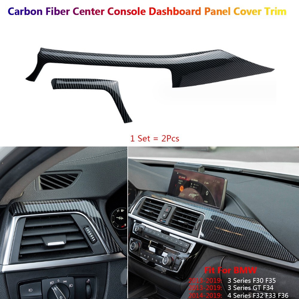 Carbon Fiber For BMW 3 4 F30 F32 F33 F34 Car Cconsole Dashboard