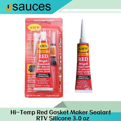 Hi-Temp RTV Silicone Sealant Gasket Maker for Bonding Engine Parts Adhesive 3.0