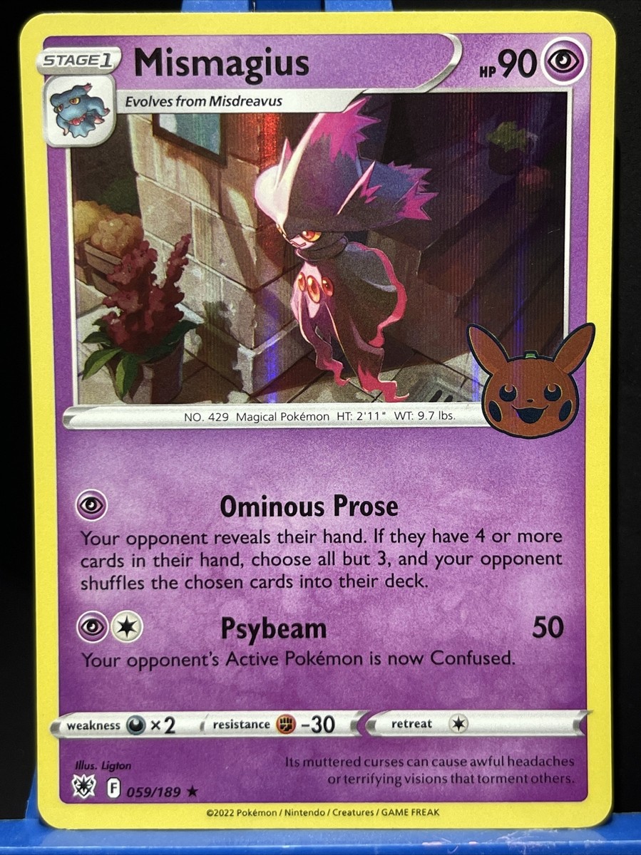 Pokmon TCG Mismagius Promo (Trick or Trade Halloween) 59/189