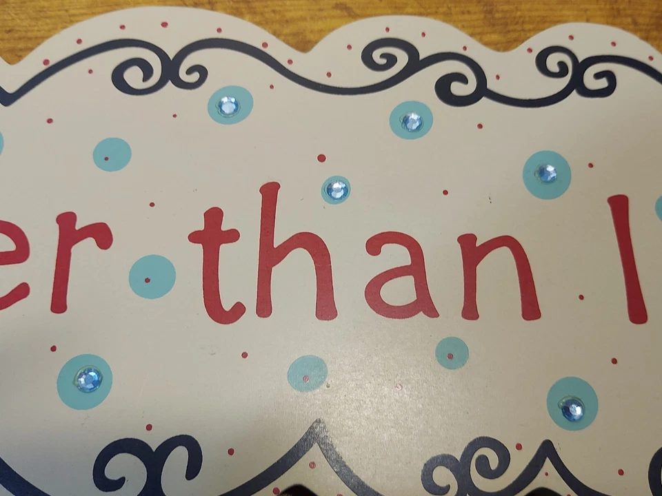 Letrero colgante de madera I KISS BETTER THAN I COOK 24" X 5,5" Foto 3 de 4