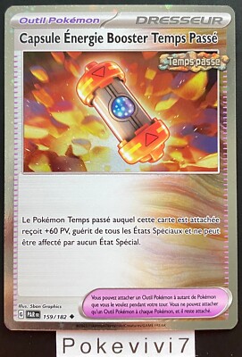 Pokemon Karte KAPSEL ENERGIE BOOSTER 159/182 HOLO POINT EV4 PROMO VON FR NEU