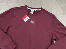 Puma x TMC Every Day Hussle Sudadera Cuello Redondo Borgoña Para Hombre Talla Grande Nipsey