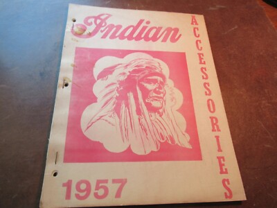Indian 1957 Accessories Apache Tomahawk Woodsman Westerner Manual Catalog 519