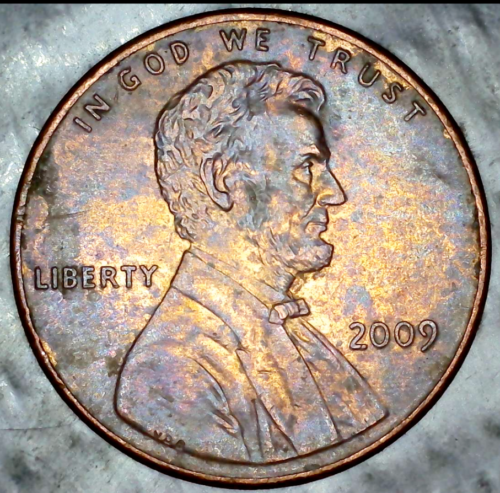 2009-P Formative Years (Log Cabin) Lincoln Cent Reverse Die Crack & Cud Error