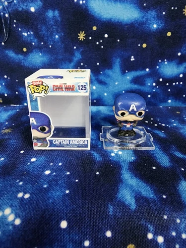 Funko Bitty Pop Marvel Civil War Captain America Rare Mystery Pop #125