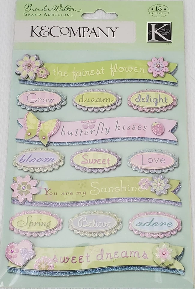 *YOU CHOOSE* K&Company - LITTLE PRINCESS/DADDY'S GIRL Dimensional Stickers - Image 2 of 4