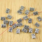 50pcs 7*5mm Tibetan Silver Square Spacer Beads H2671
