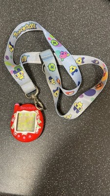 Tamagotchi Bandai V3 Aloha Red Working 2004 + Official Lanyard Virtual Pet