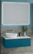 Calypso Adelfia 1000mm Wall-Hung Vanity Unit – Celestial Blue | Brand New