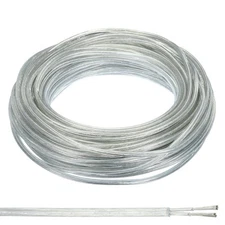 15Ft 18/2 300V SVT Round Electronic Wire Clear UL Listed