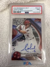 2024 Bowman's Best - Best of 2024 Autographs Juan Flores PSA 9