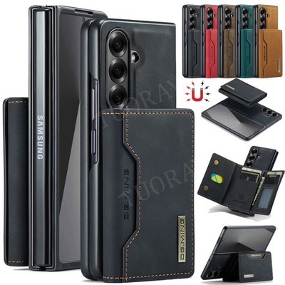 Hülle für Samsung Galaxy Fold 7 6 5 4 3 Leder Handy Tasche Schutz Case Wallet
