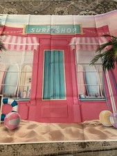 Summer Malibu Surf Shop Beach Backdrop Tropical Flower Palm Ocean Birthday 58x40