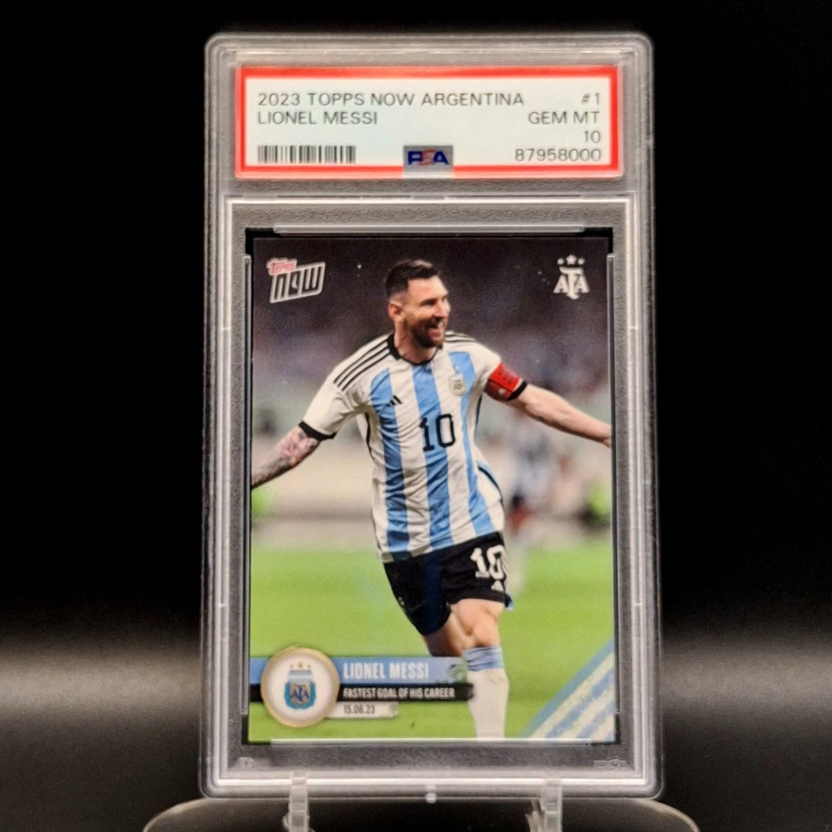2023 Topps Now Argentine Football Association Lionel Messi #001