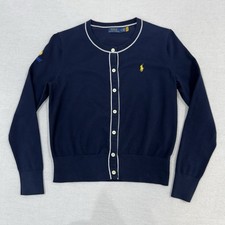 Polo Ralph Lauren Women’s US Open Preppy Tennis Cardigan Sweater Size Medium