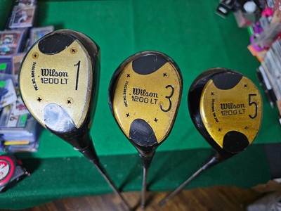 Vintage Wilson 1200LT 1W, 3W, 5W / Wilson Reg Flex Steel  Shafts / Right-Handed 