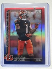 2025 Topps Chrome Jamarr Chase Red White Blue Refractor #58 Bengals