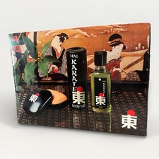 Hai Karate Vintage 1970s Gift Set Aftershave Soap & Talc 100g Original Box New