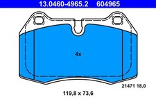 Bremsbelagsatz, Scheibenbremse 13.0460-4965.2 ATE f�r BMW 7