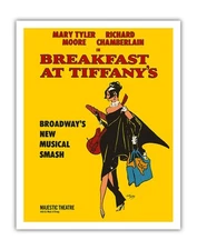 Breakfast at Tiffany's Musical - Vintage Broadway Poster by Freddy Wittop c.1966