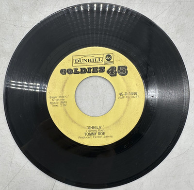 Tommy Roe Sheila / Sweet Pea ABC/Dunhill Records D-1446 EX-