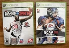 2 Xbox 360 Games College Hoops 2K8 NCAA Basketball + NCAA Football 08