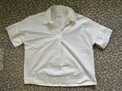 Odeeh White Button Down Cotton Shirt Size 36