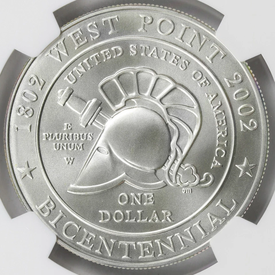 2002-W West Point Bicentennial $1 Commemorative Dollar NGC MS70 - Image 4 of 4